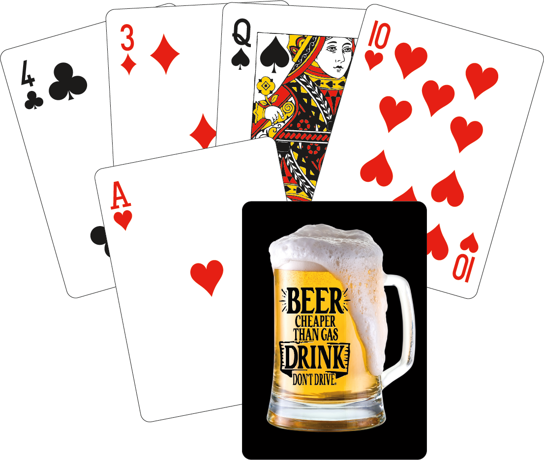 Playing Cards - Beer is Cheaper Than Gas
