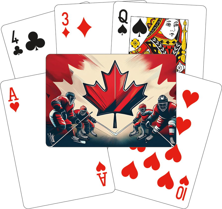 Playing Cards - Stylized Canadian Flag #10