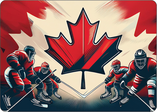 Playing Cards - Stylized Canadian Flag #10