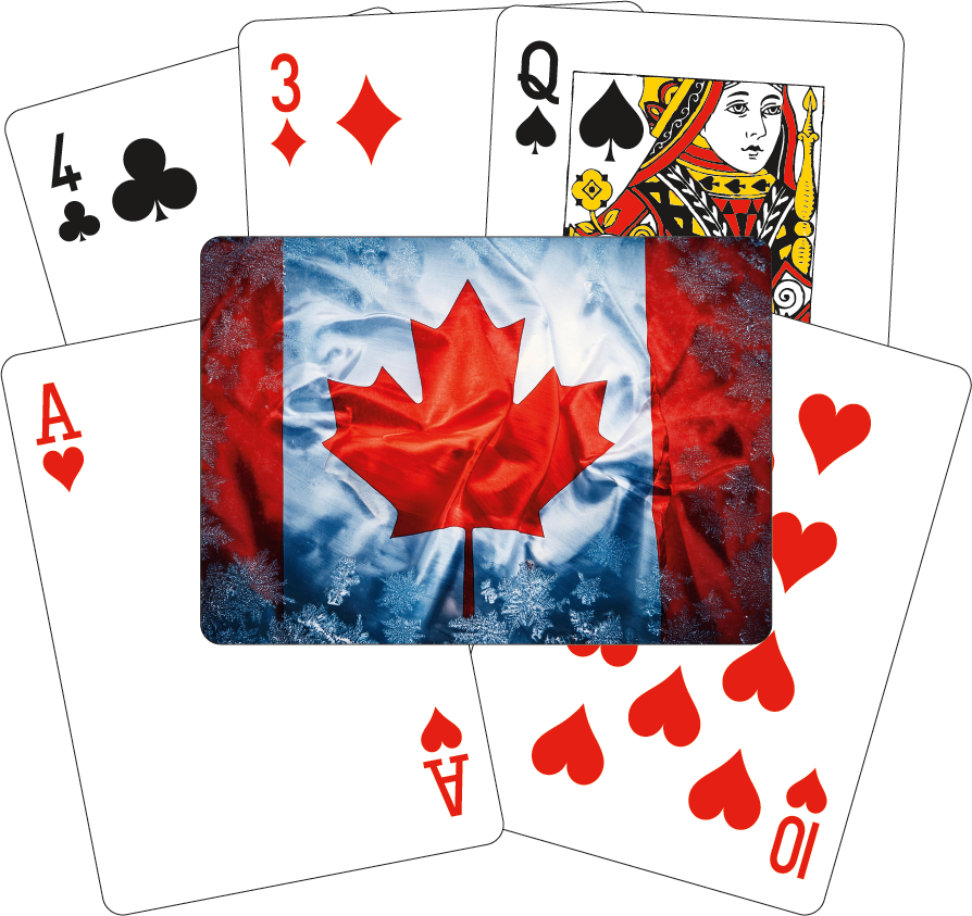 Playing Cards - Stylized Canadian Flag #12