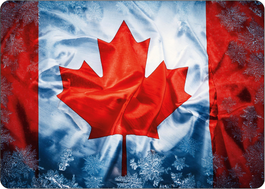 Playing Cards - Stylized Canadian Flag #12