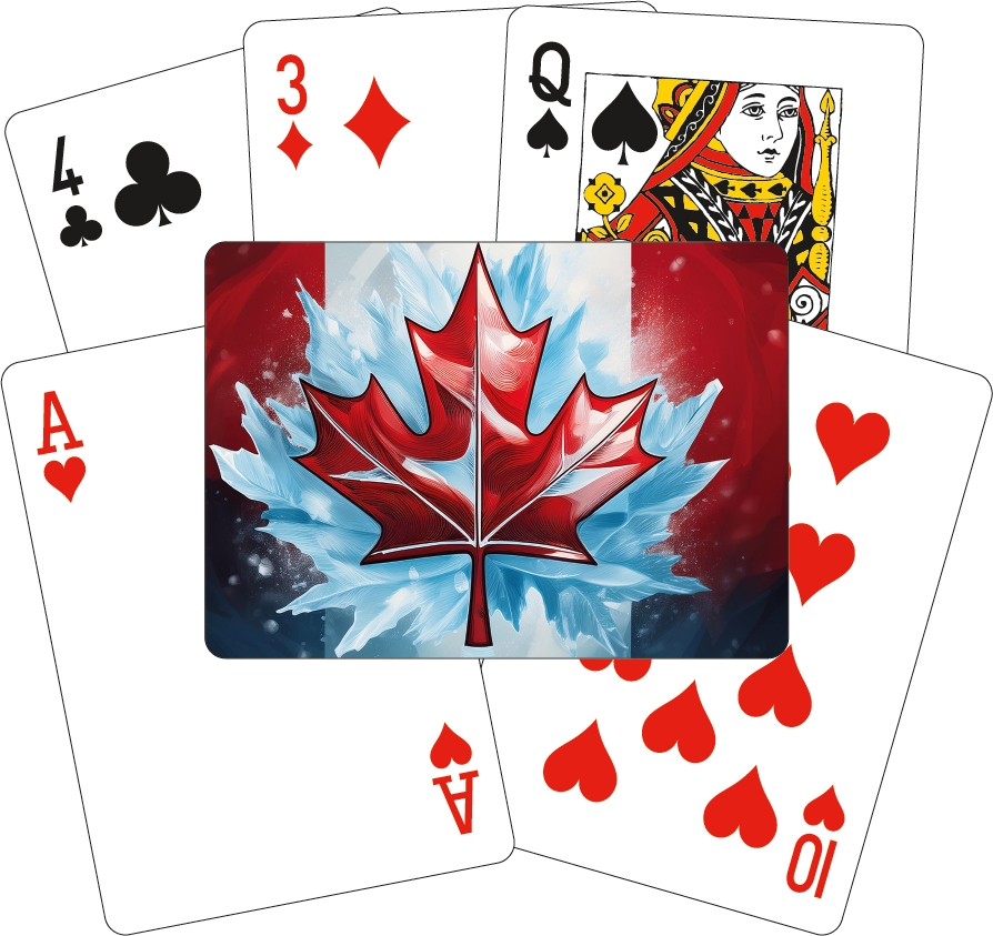 Playing Cards - Stylized Canadian Flag #13