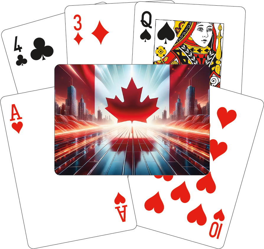 Playing Cards - Stylized Canadian Flag #2