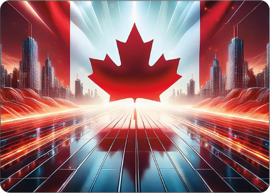 Playing Cards - Stylized Canadian Flag #2