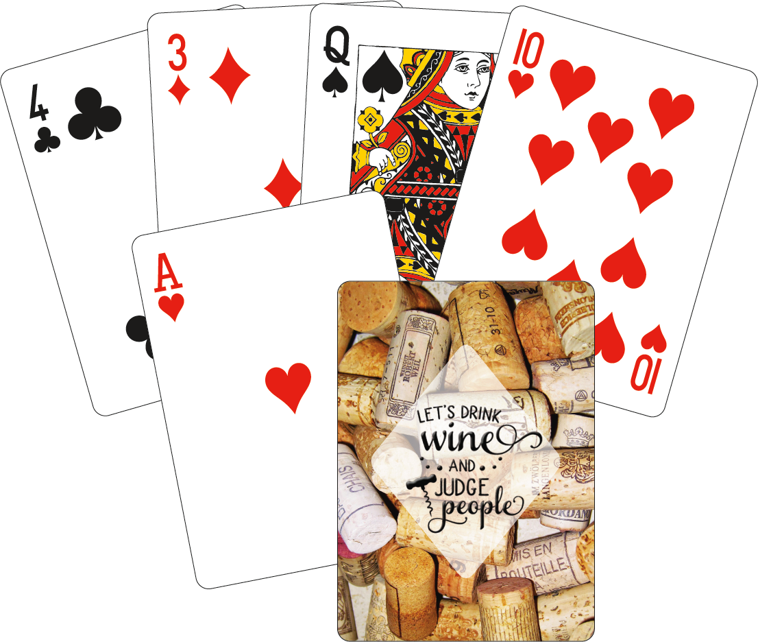 Playing Cards - Drink Wine and Judge People
