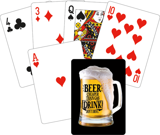 Playing Cards - Beer is Cheaper Than Gas