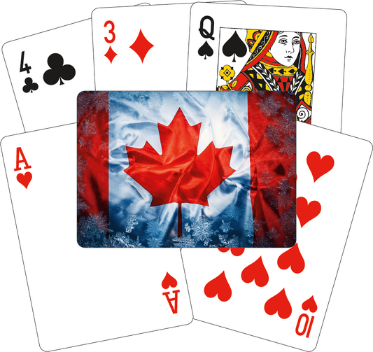 Playing Cards - Stylized Canadian Flag #12