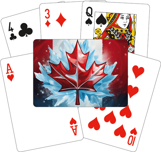 Playing Cards - Stylized Canadian Flag #13