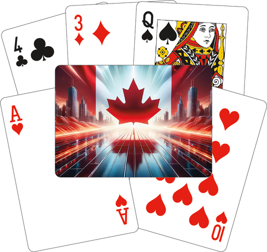 Playing Cards - Stylized Canadian Flag #2