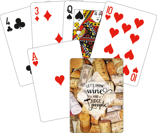 Playing Cards - Drink Wine and Judge People